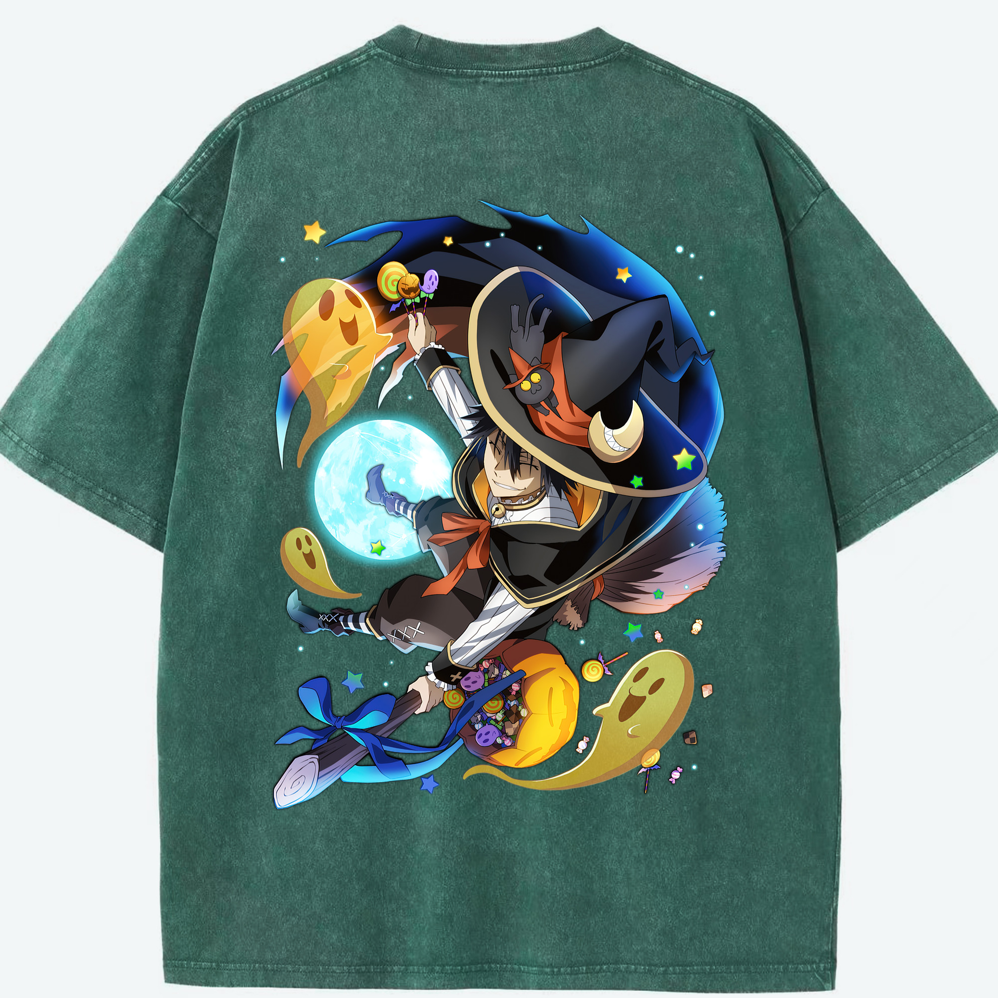（画像用） 文豪ストレイドッグス Bungo Stray Dogs 綿100% ヴィンテージ風 半袖Tシャツ（背面プリント）